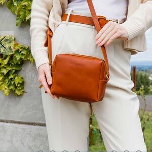 Portland Leather Mesa Mini Crossbody - Nutmeg
